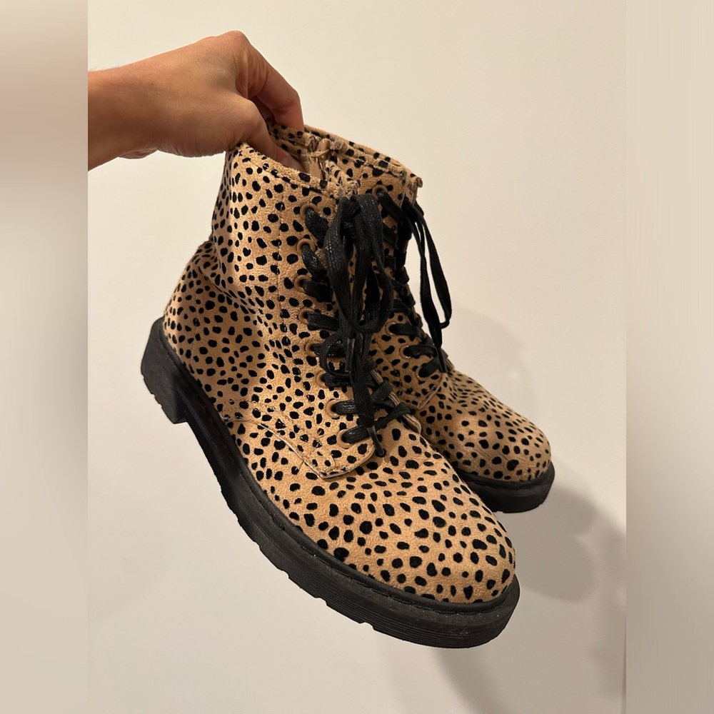 Cheetah Combat Boots Size 10